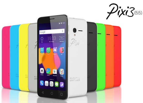 Alcatel OneTouch Pixi 3 – новые смартфоны для работы в сетях 3-го и 4-го поколений 