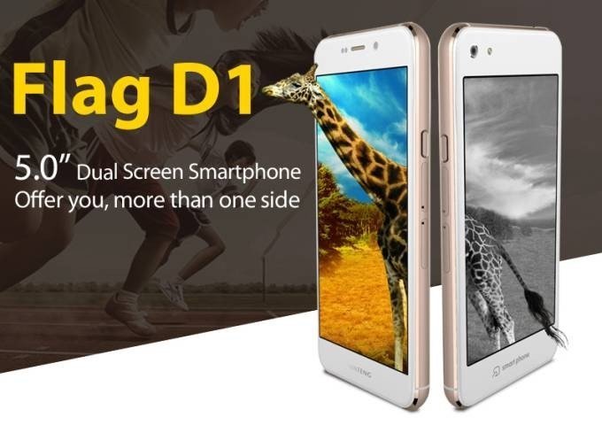 Huateng Flag D1 – производительный смартфон с двумя экранами
