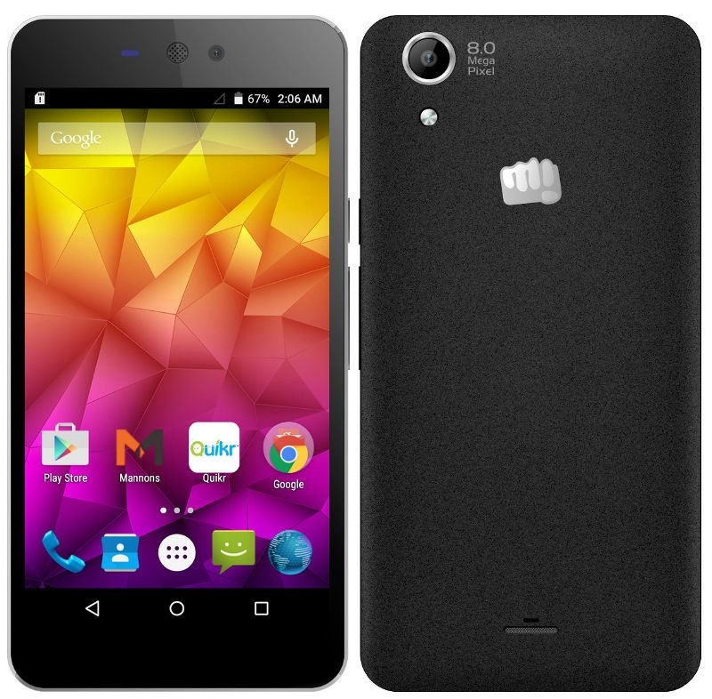 Micromax Canvas Selfie Lens Q345 – средний смартфон с оптическим модулем