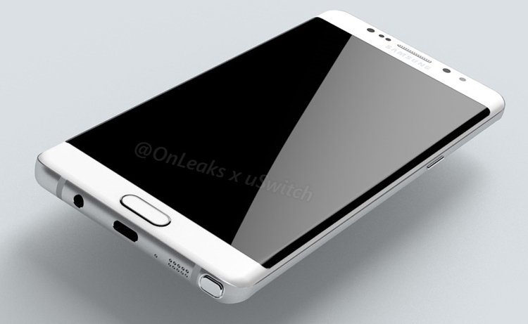 Устройство Samsung Galaxy Note 7 со сканером радужной оболочки глаза