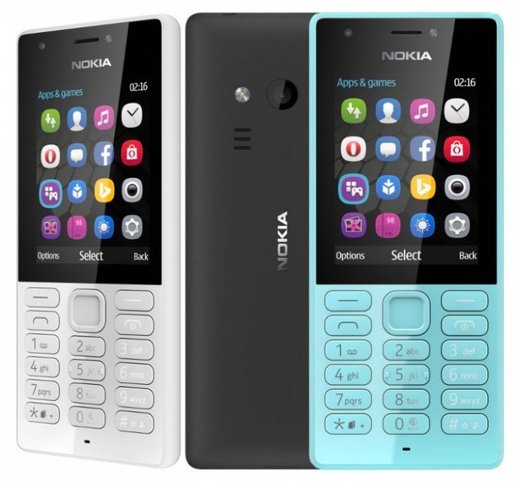 Обычный смартфон Nokia 216 с двумя камерами