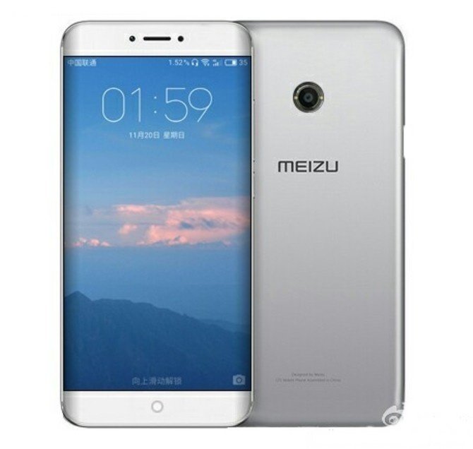 Рендер смартфона Meizu Pro 7 c edge-экраном
