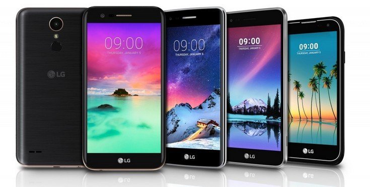 Компания LG представила 4 модели из серии LG K, а также новый Stylus 3