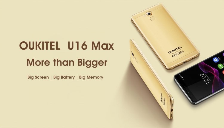 OUKITEL U16 Max – первый фаблет компании с 6-дюймовым дисплеем
