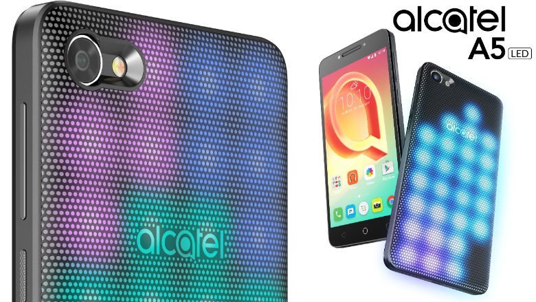 MWC 2017: Alcatel A5 LED — первое в мире мобильное устройство с интерактивной LED-крышкой