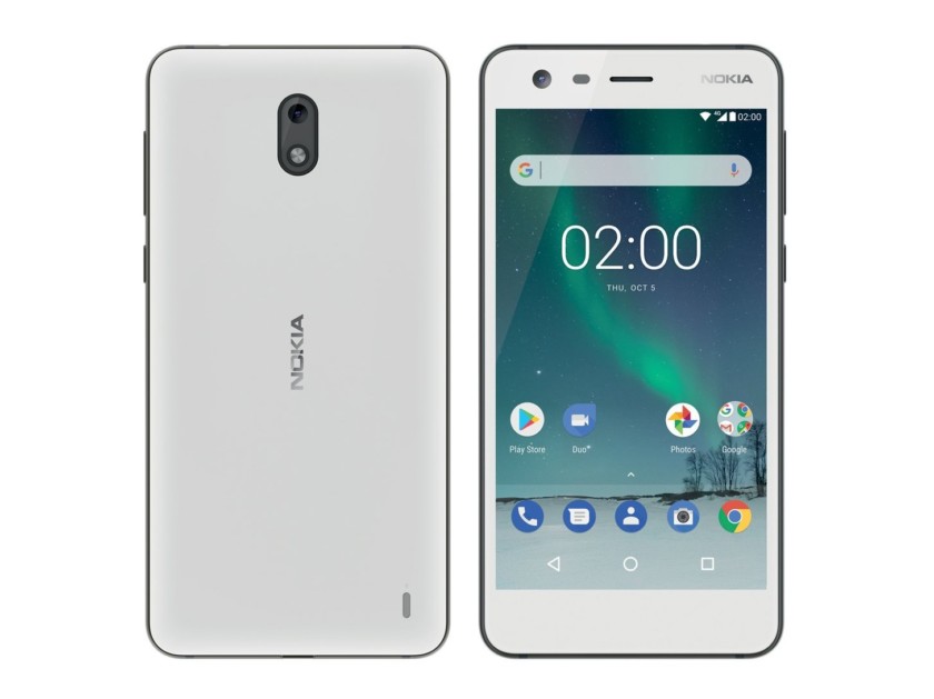 Свежие рендеры Nokia 2 в черном и белом цвете 