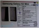 Samsung Galaxy S II Mini - the first information - изображение