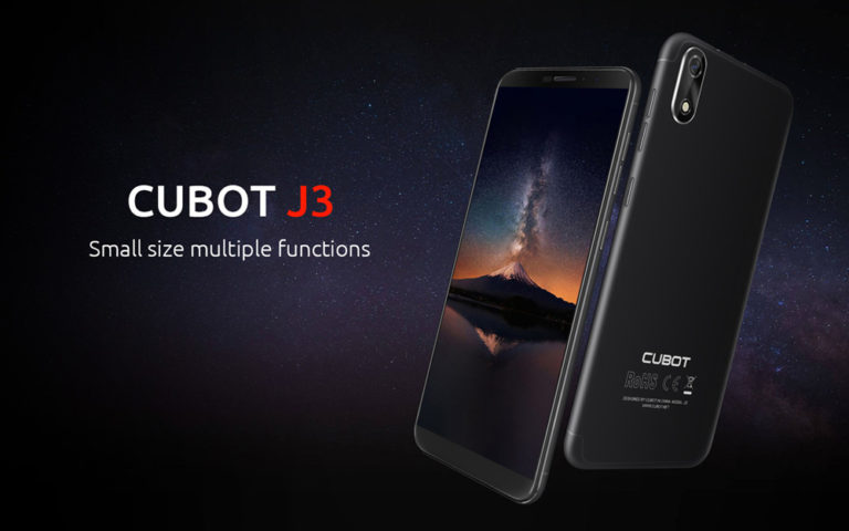 Смартфон Cubot J3 получил бюджетный ценник и систему распознавания пользователя по лицу