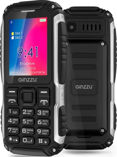 Защитный смартфон Ginzzu R70 получил технологию PowerBank и фонарик-стробоскоп