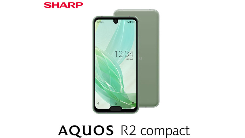 Смартфон Sharp AQUOS R2 compact получил сразу 2 выреза на экране