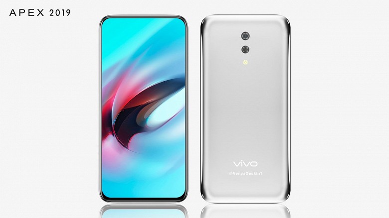 Новинка Vivo APEX 2019: первый в мире аппарат без отверстий и кнопок на базе Snapdragon 855