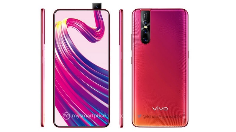 Новинку Vivo V15 Pro с выдвижной камерой представили на качественных рендерах