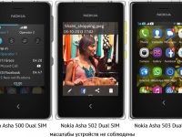 Телефоны Nokia Asha 500, Asha 502 и Asha 503: триединство - изображение