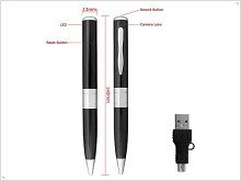 Super Slim Spy Pen — шариковая ручка со скрытой камерой