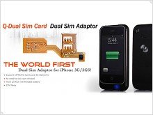 Leather case adds to the iPhone second slot for SIM-card 