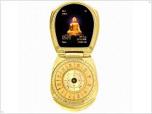 Золотой Будда - мобильный телефон с подлинным нефритом 