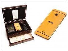 Золотой HTC One  - изображение