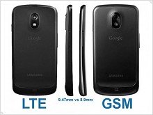 Galaxy Nexus for LTE networks noticeably thicker version of the GSM