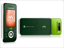 Sony Ericsson W580i в зеленом цвете ко дню Святого Патрика