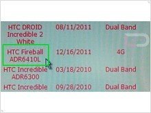  HTC Fireball – новый смартфон с LTE модулем
