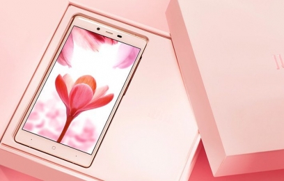 IUNI i1 – дамский смартфон в белой и розовой расцветках  - изображение