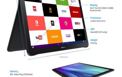 Samsung Galaxy View – огромный планшет с интегрированной подставкой - изображение