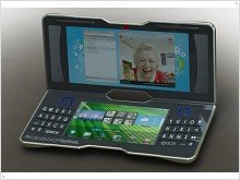 The concept of folding tablet BlackBerry PlayBook 3.0