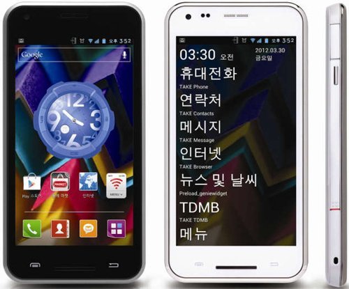 Announced the ICS-Korean smartphone KT Tech TAKE FiT