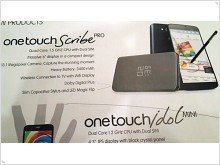 Первый 6“ Alcatel смартфон One Touch Scribe Pro 