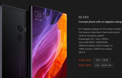 Xiaomi Mi Mix – концептуальний смартфон будущего - изображение