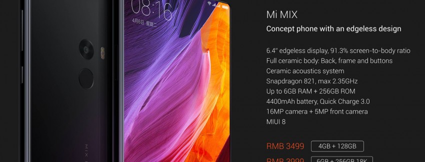 Xiaomi Mi Mix – концептуальний смартфон будущего - изображение
