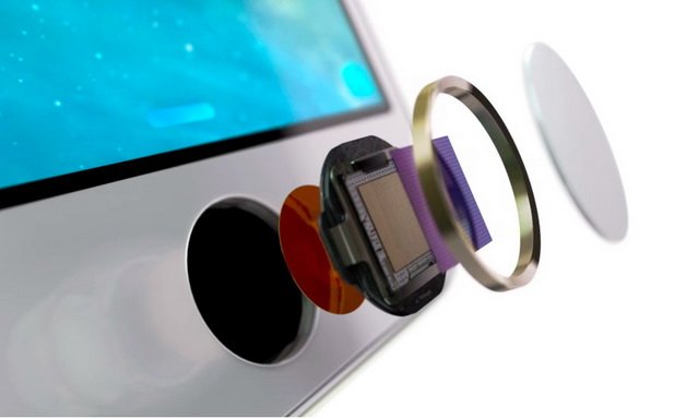 Сканер отпечатка пальца в мобильном телефоне 1