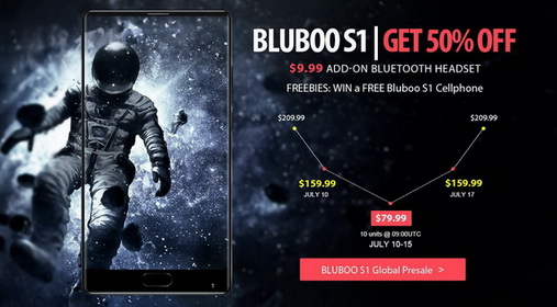 Оцененный в 150$ смартфон Bluboo S1 можно купить за 79.99$ - изображение 1